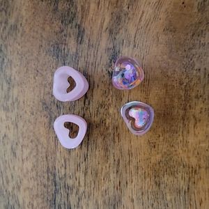 0G Heart Shaped Tunnels/Plugs Ear Body Jewelry